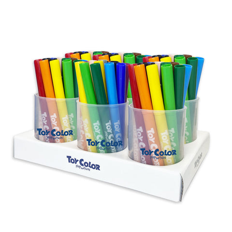 italian fabric fiber pens. toy color markers are produced in Italy, near Venice, Pasuto Srl.