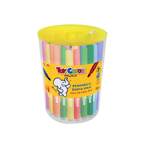 italian fabric fiber pens. toy color markers are produced in Italy, near Venice, Pasuto Srl.