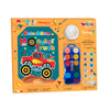Box with wartercolour, tempera, string and colour mixing tray. Toy Color and Kreable colours are produced in Italy, in our factory located near Venice, Pasuto Srl.